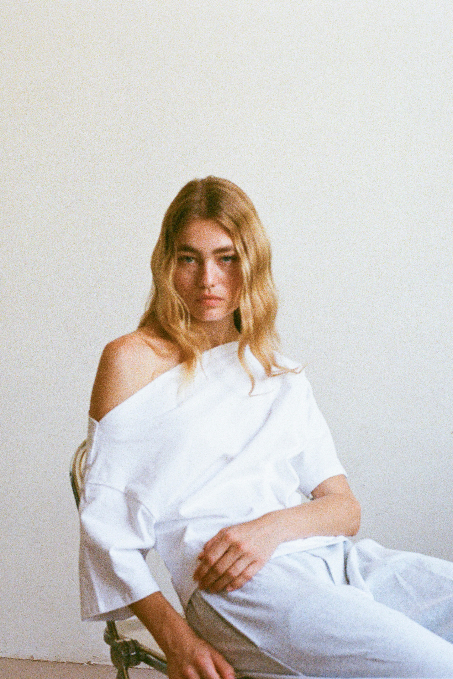 Asymmetrical Top - White