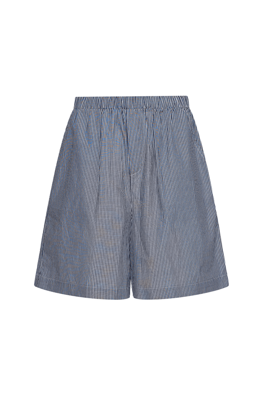 Static Striped Short - Navy/White