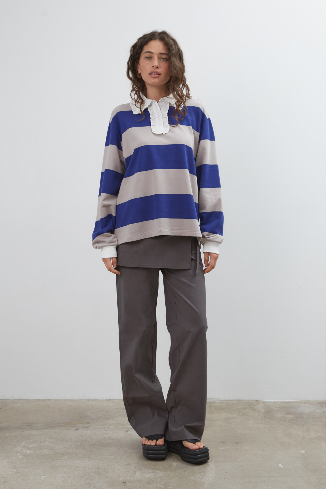 Fifi Layered Trouser - Taupe