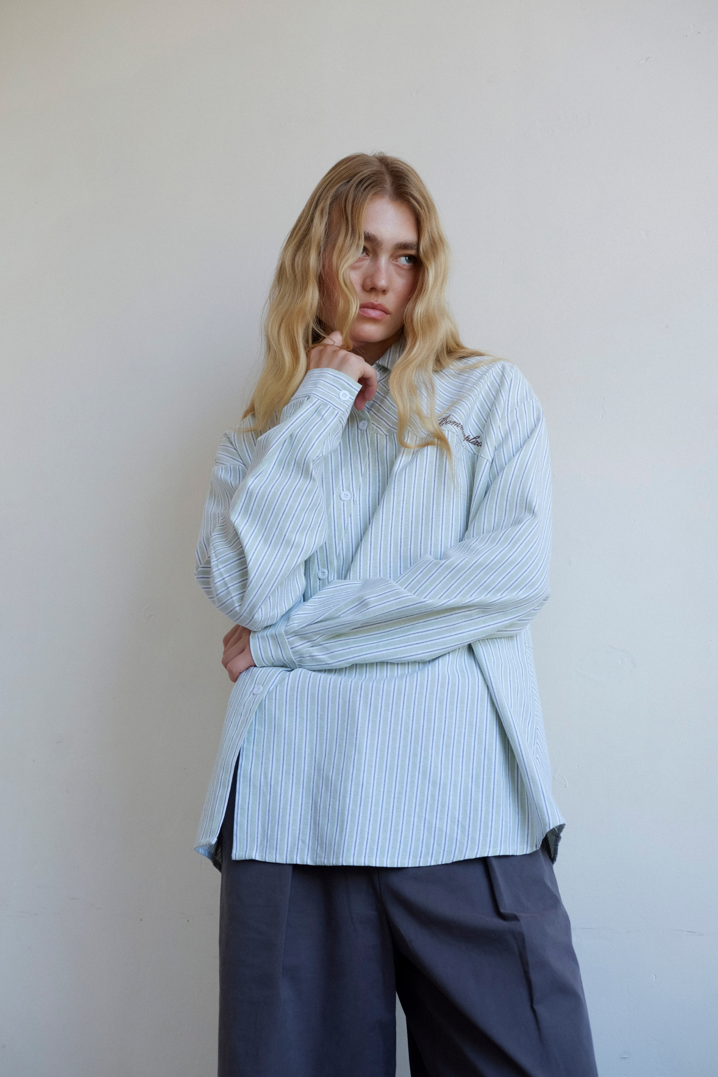 Cortez Shirt - Mint Stripe