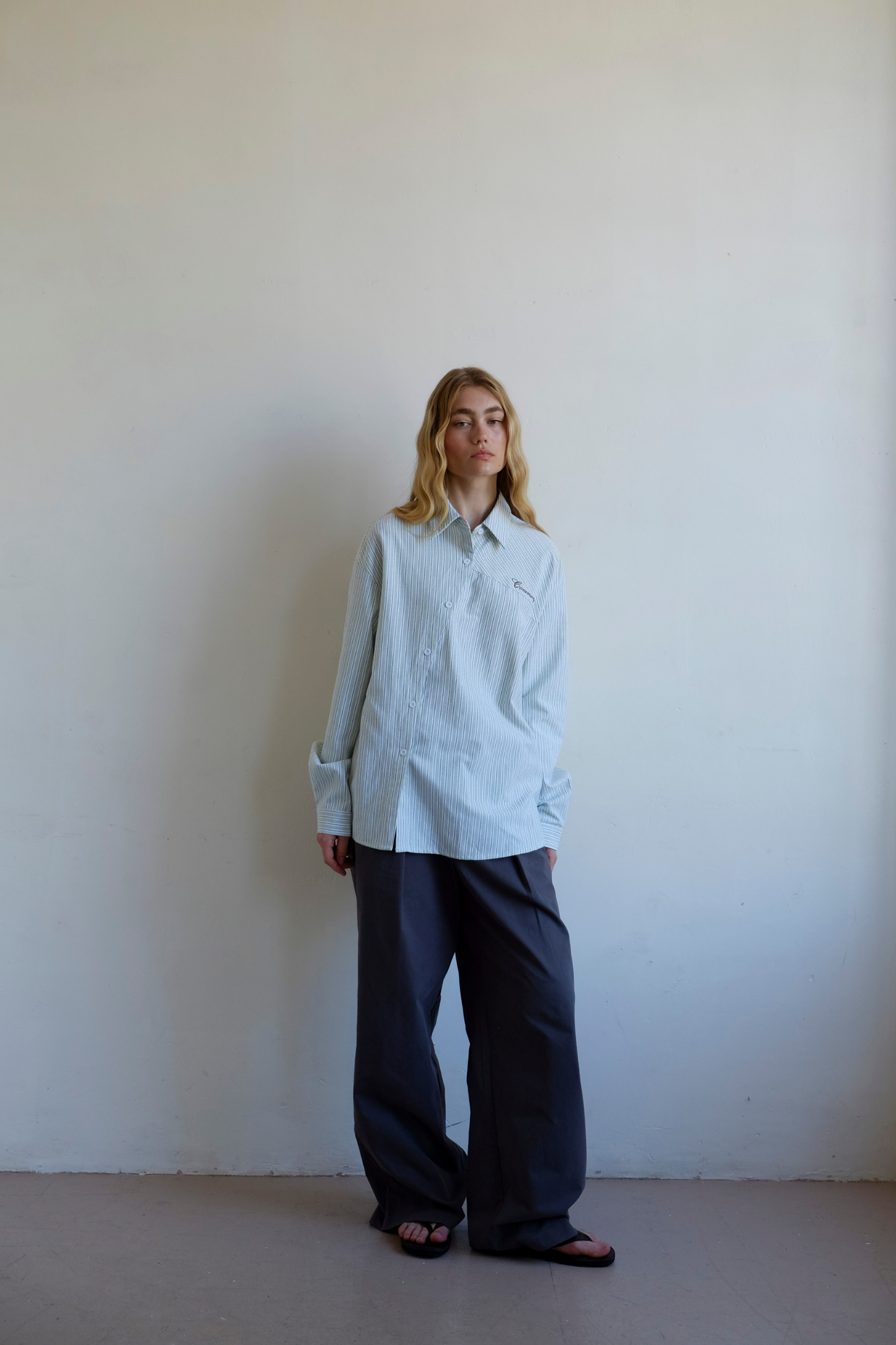 Cortez Shirt - Mint Stripe