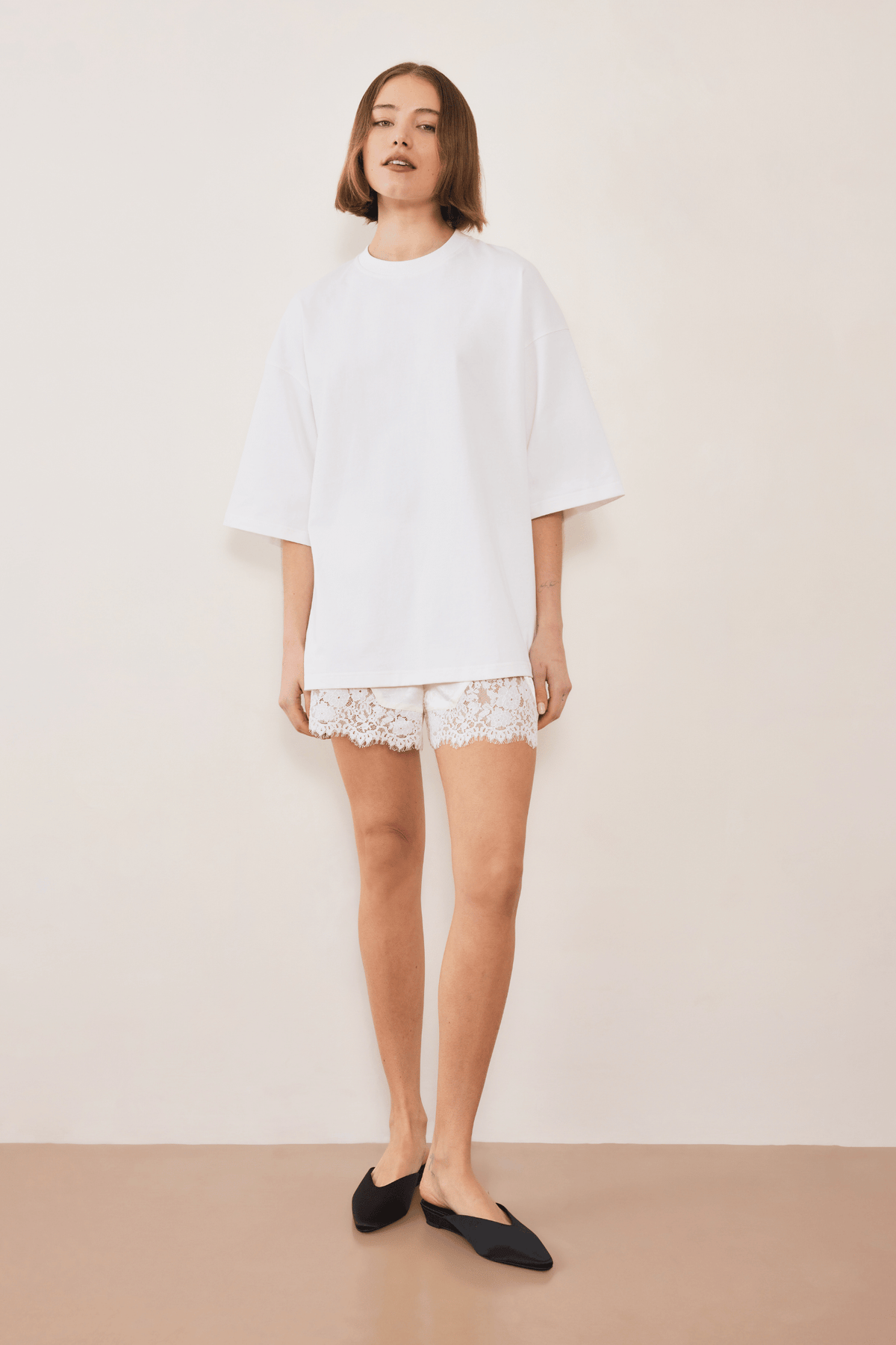 Chroma 3-4 Sleeve T-Shirt - White