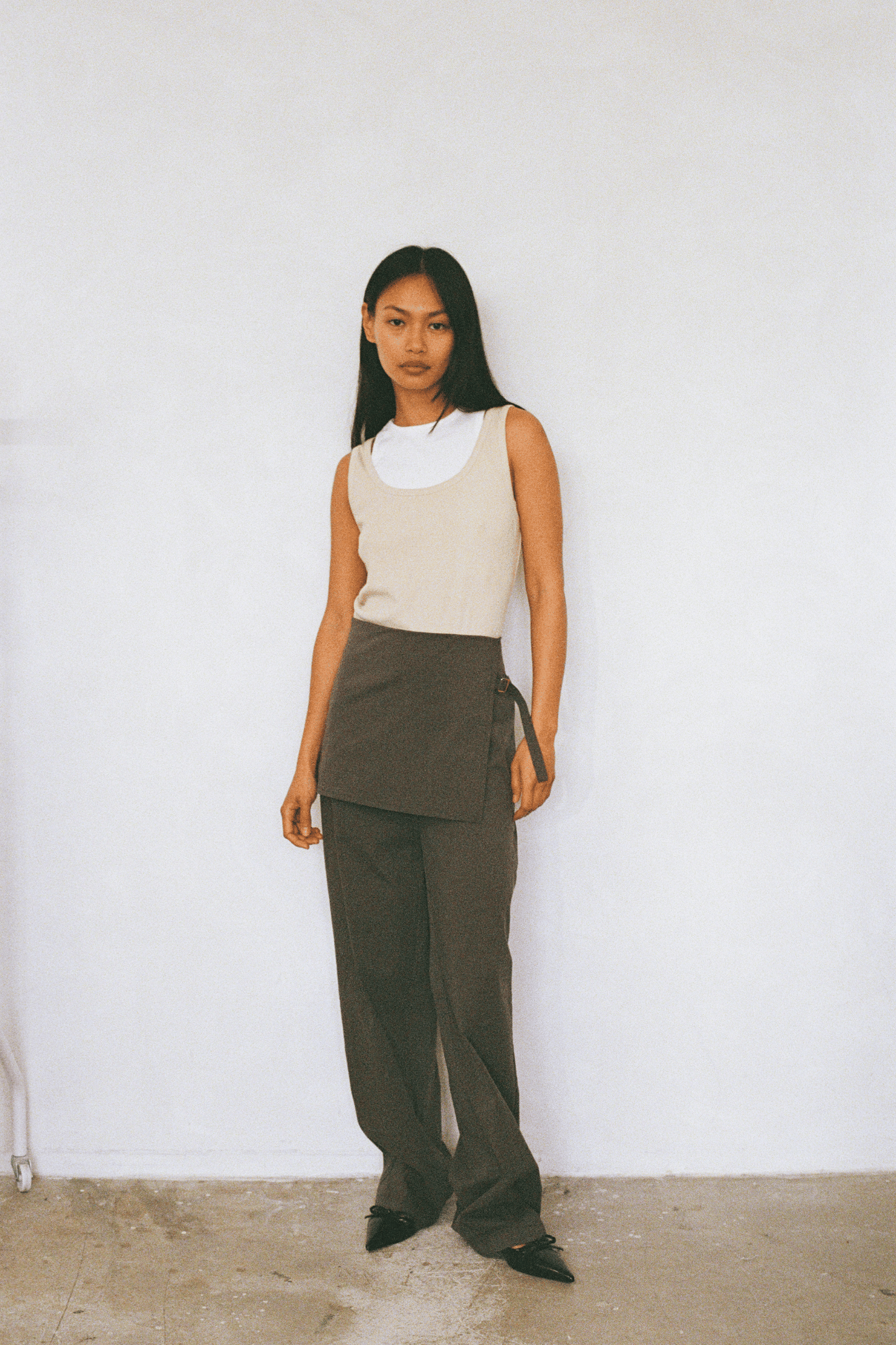 Fifi Layered Trouser - Taupe