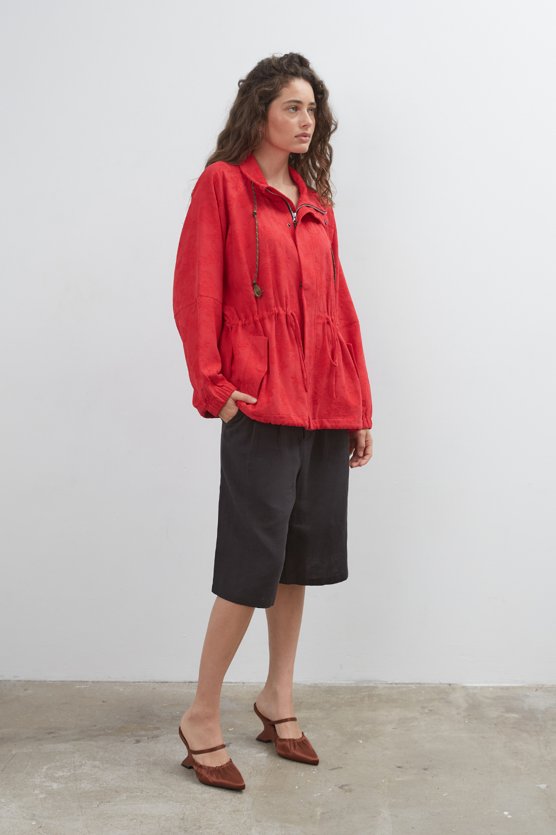Wayfinder Pull In Jacket - Red