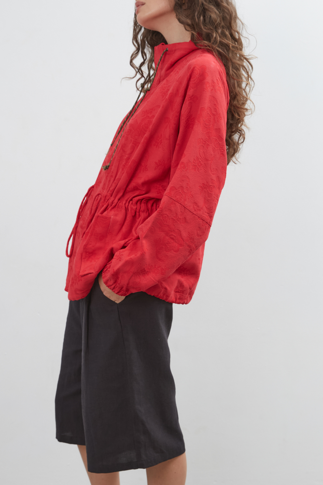Wayfinder Pull In Jacket - Red