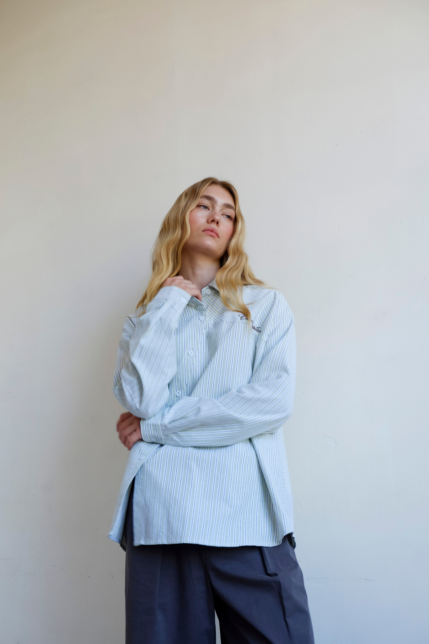 Cortez Shirt - Mint Stripe