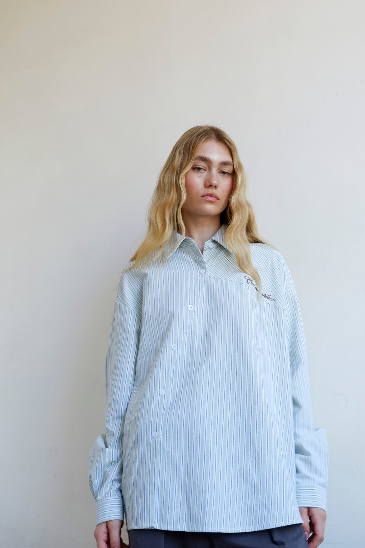 Cortez Shirt - Mint Stripe