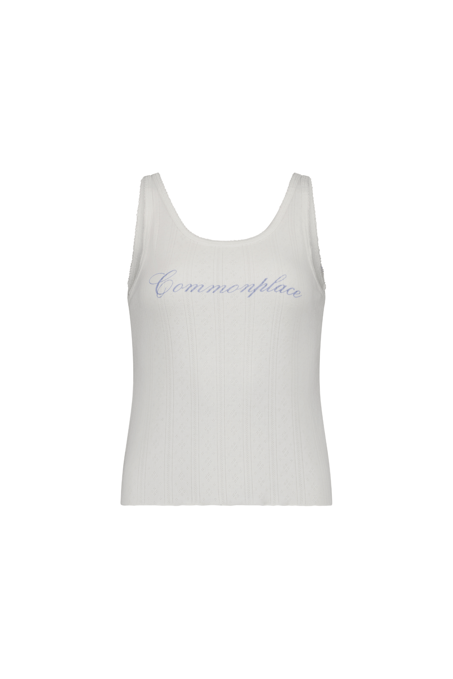 Riviera Pointelle Tank - Cream
