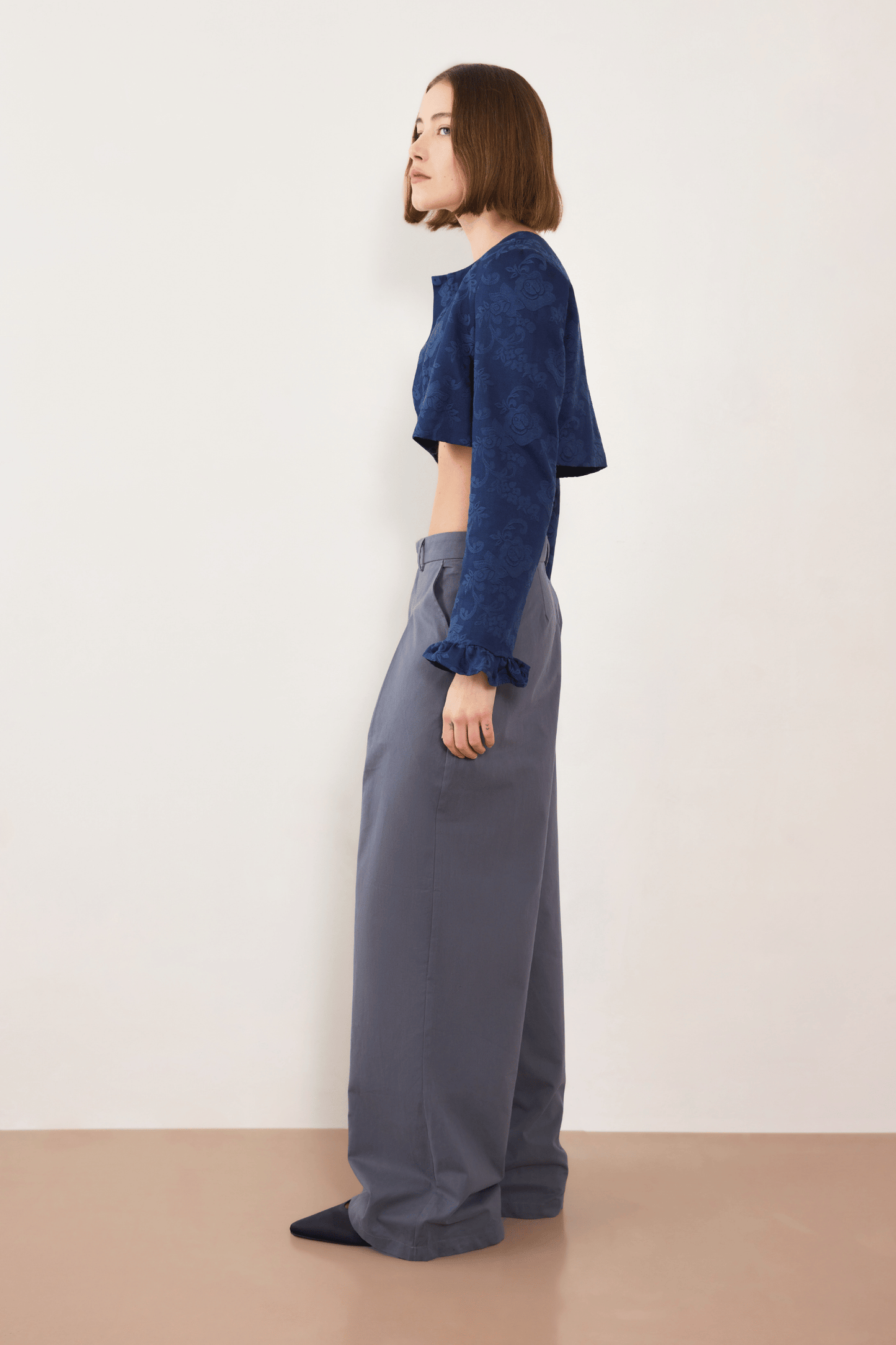 Esme Jacquard Bolero - Navy