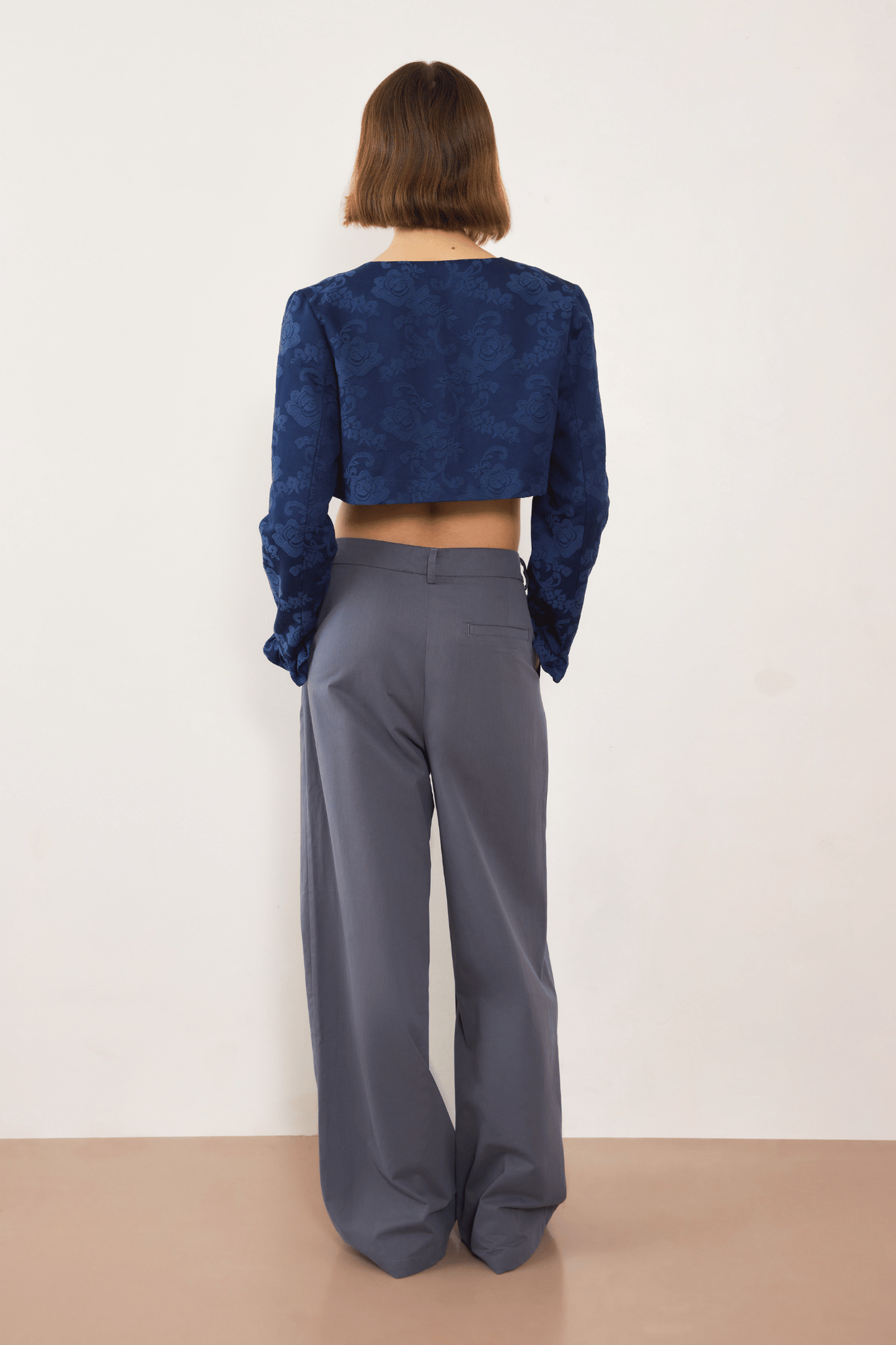 Esme Jacquard Bolero - Navy