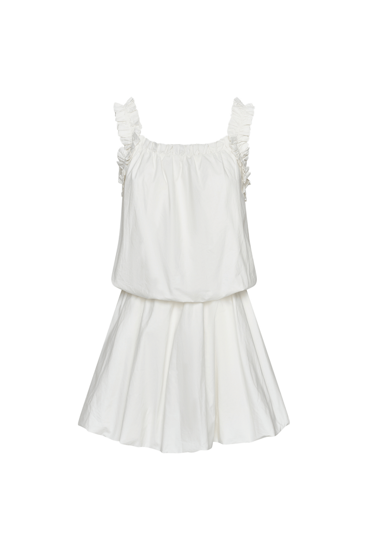 Dorian Frill Cotton Mini - White