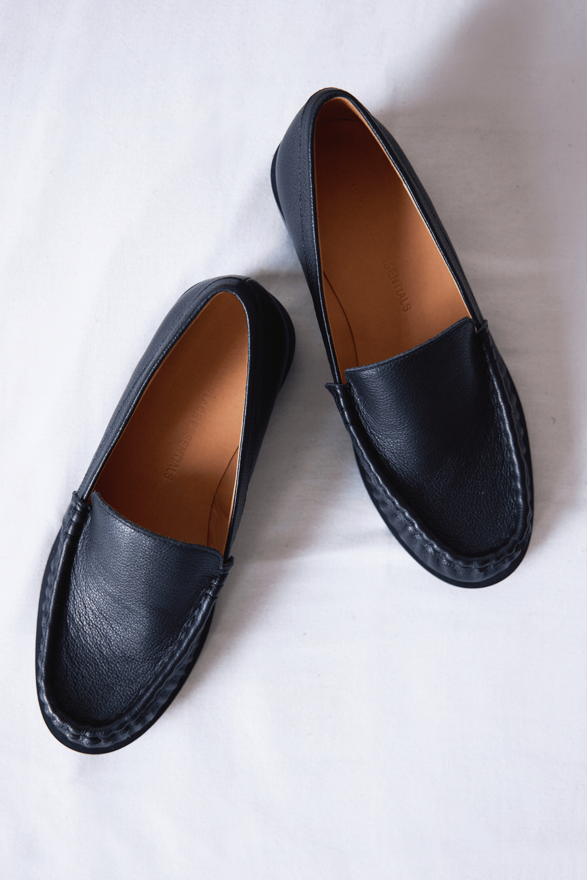 Terrace Ruched Flat Loafer - Black