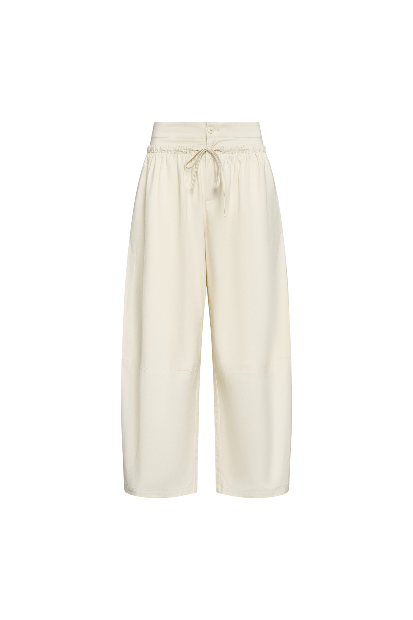Boundary Double Layer Barrel Pant - Cream