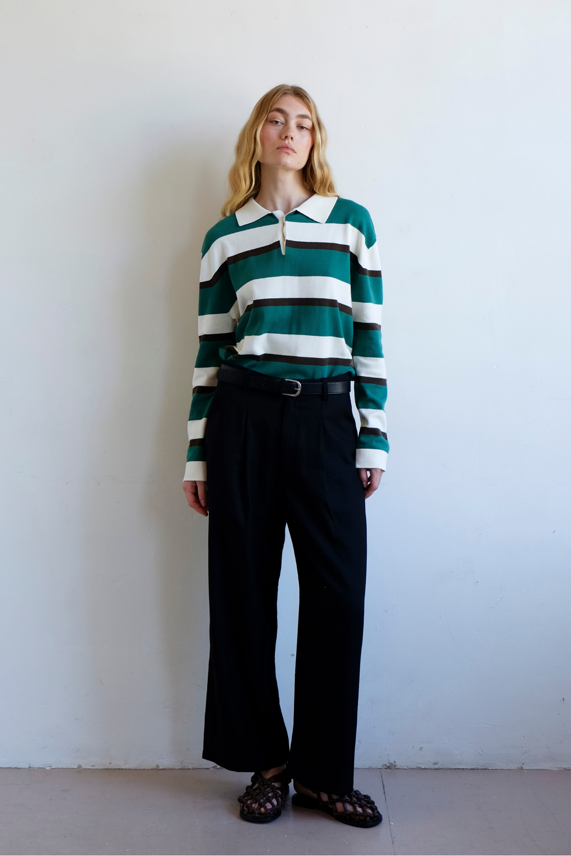Calvin Cropped Trouser - Black
