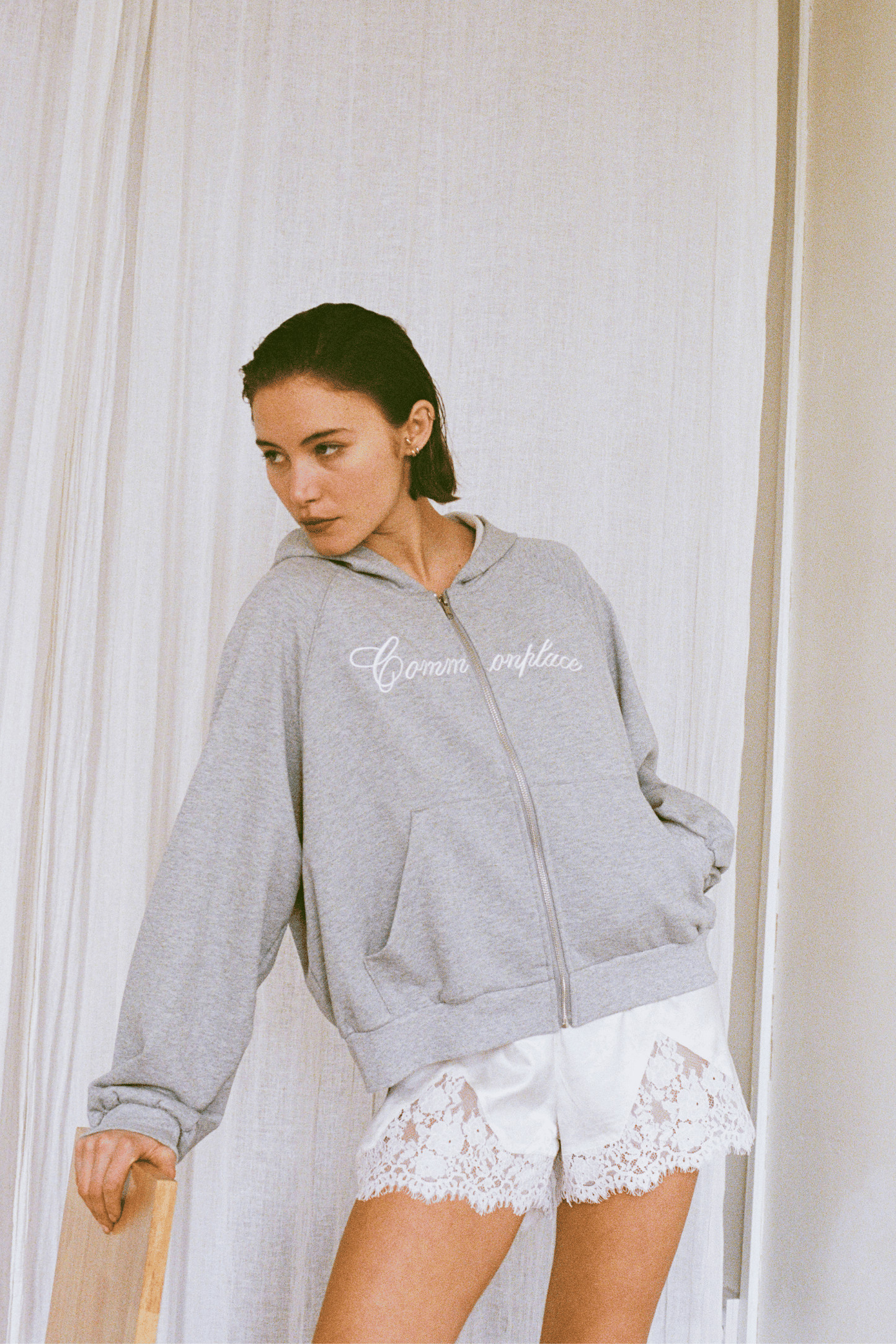 Ralph Zip Up Hoodie - Grey Marle