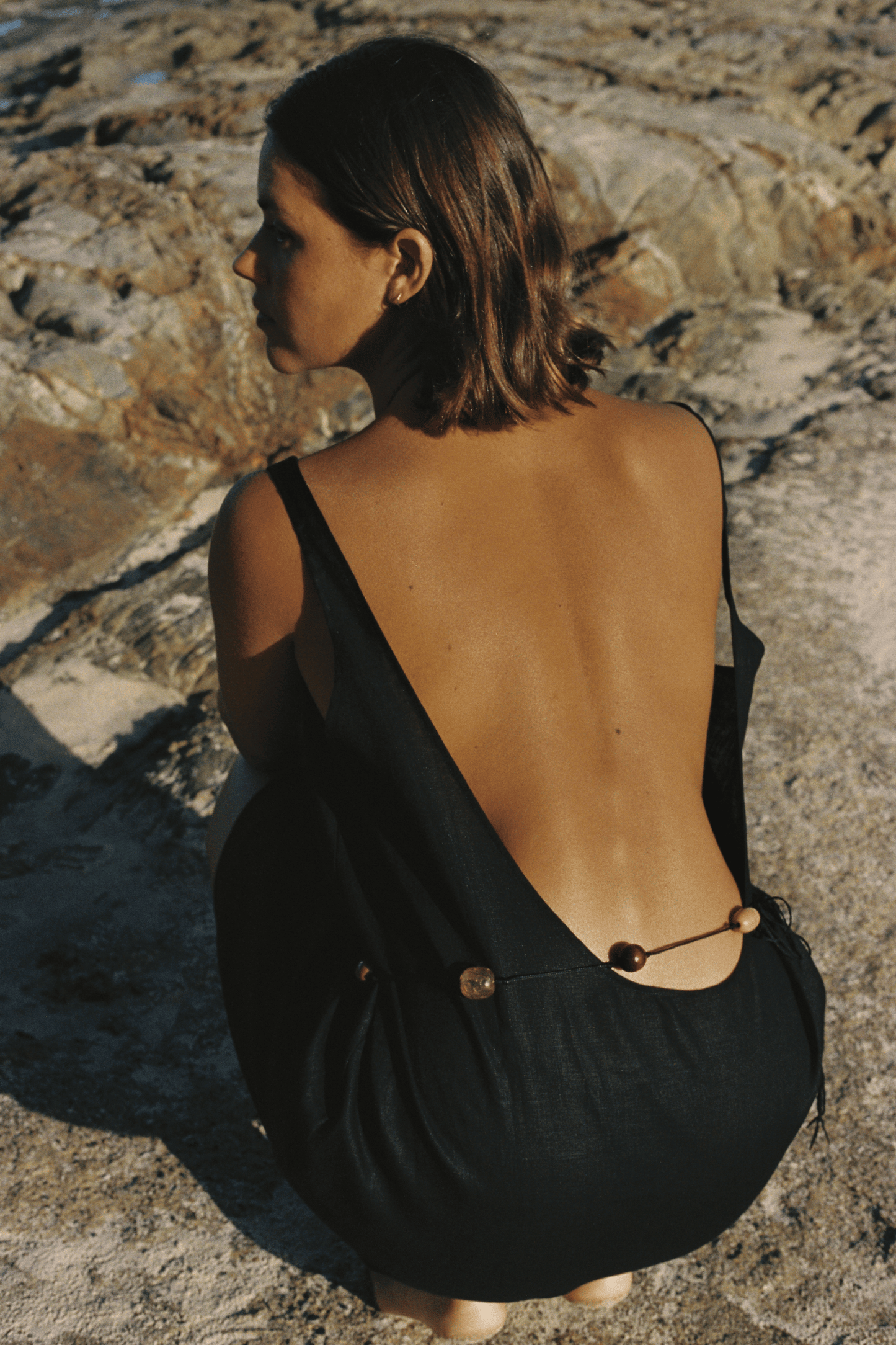 Palermo Low Back Dress - Black