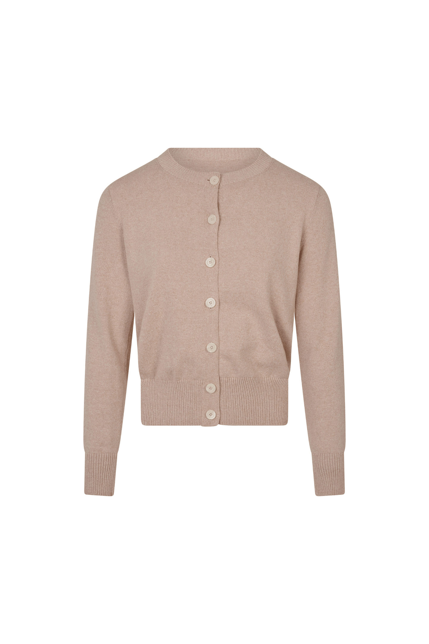 Whimsy Cotton Cardigan - Pink Beige