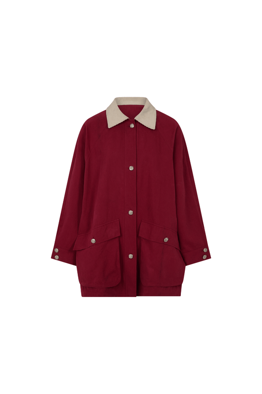 Down the Line Jacket - Maroon