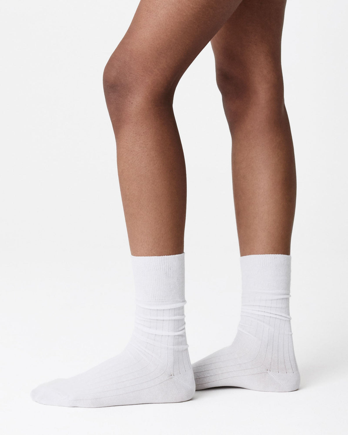 2-Pack Edna Cotton Socks - White