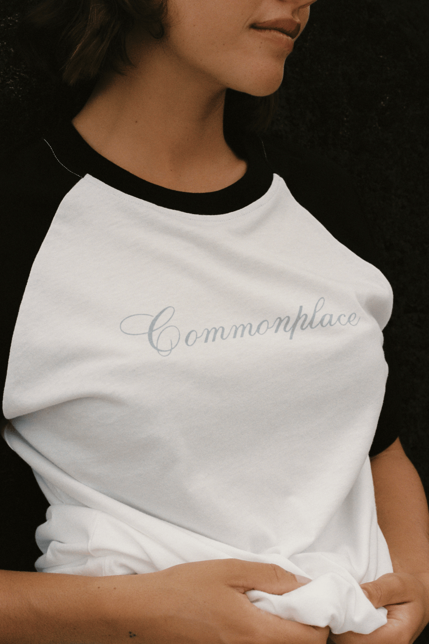 Cursive Raglan T-Shirt