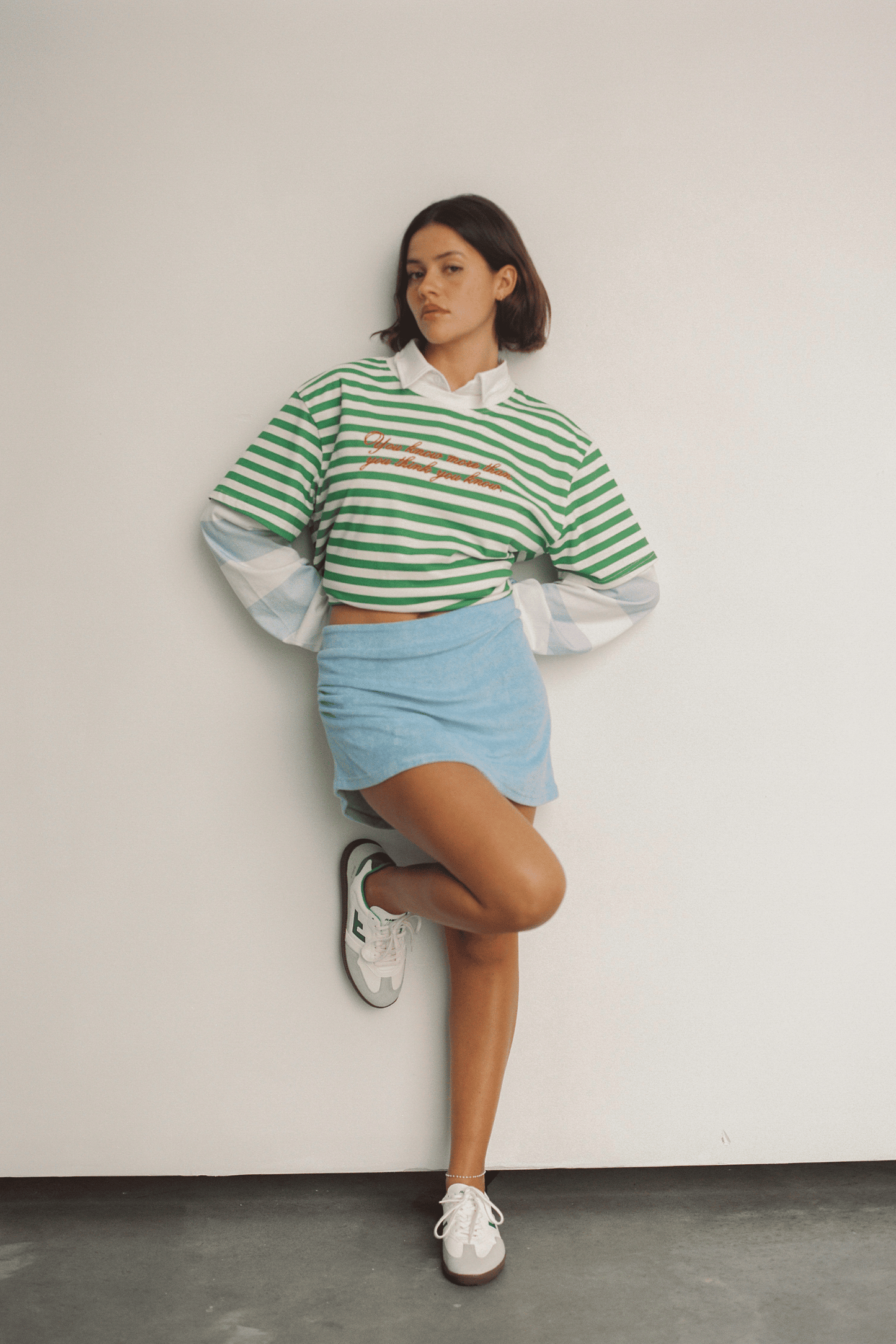 Terry Skirt - Sky