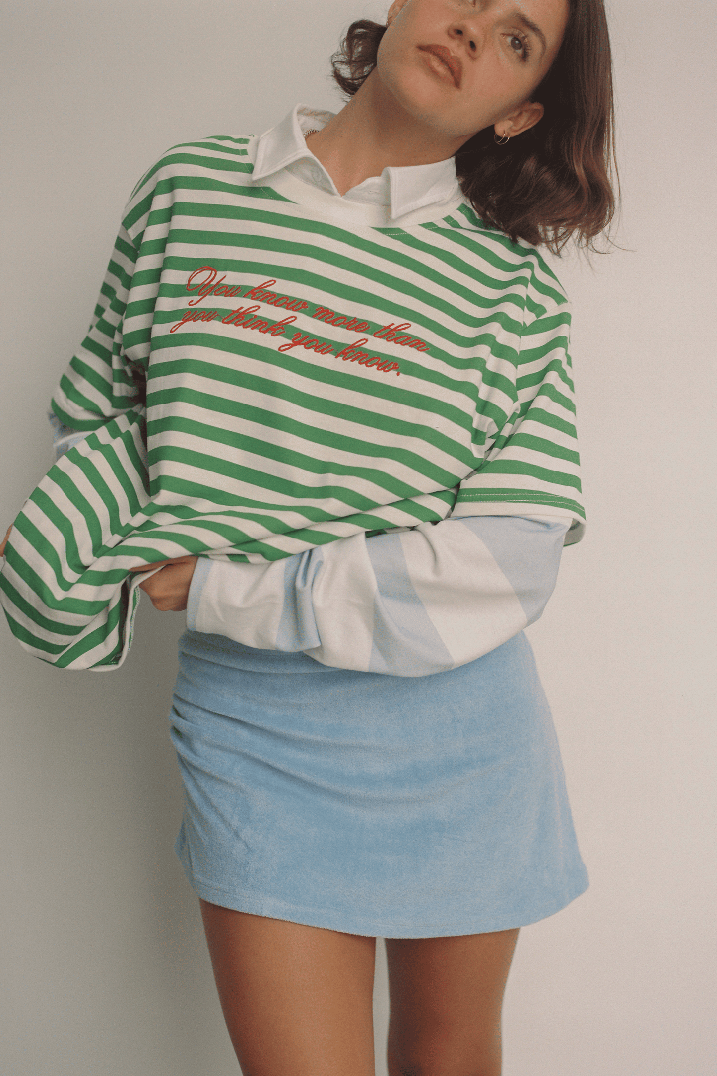 Terry Skirt - Sky