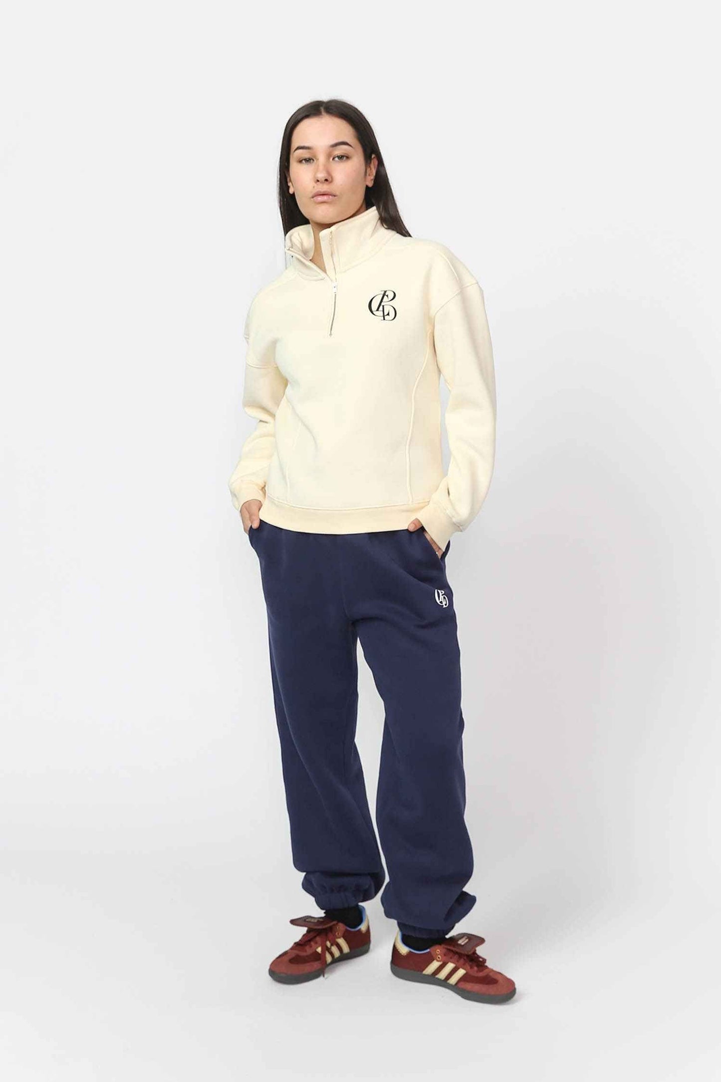 Cotton Zip - Cream