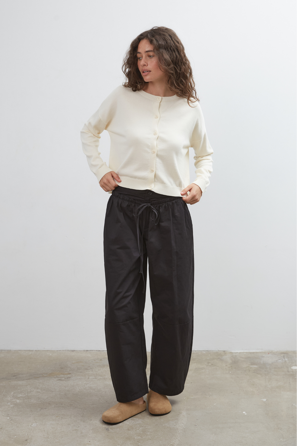Dawn Cotton Cardigan - Ivory