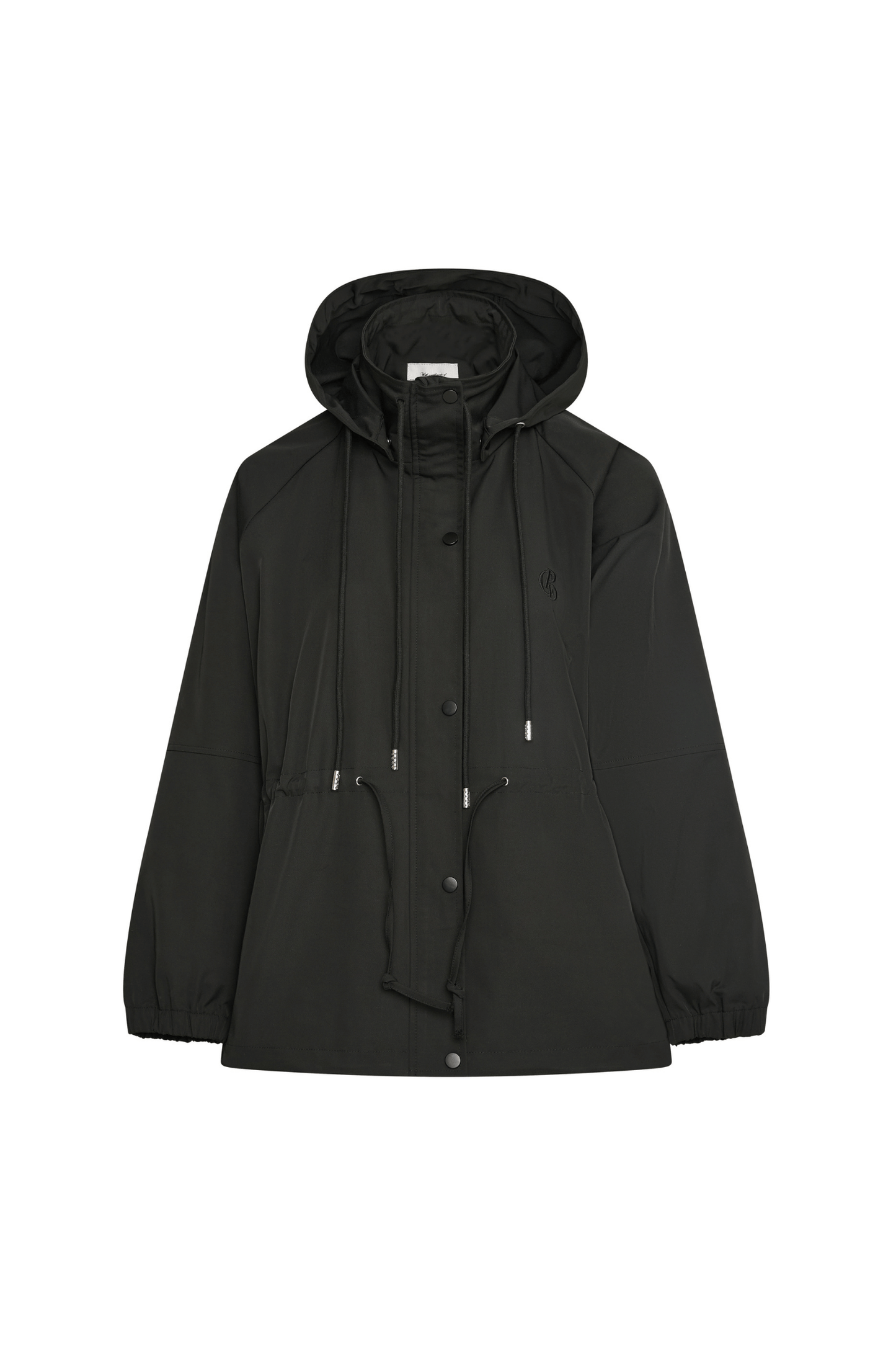 Pull In Nylon Windbreaker - Black