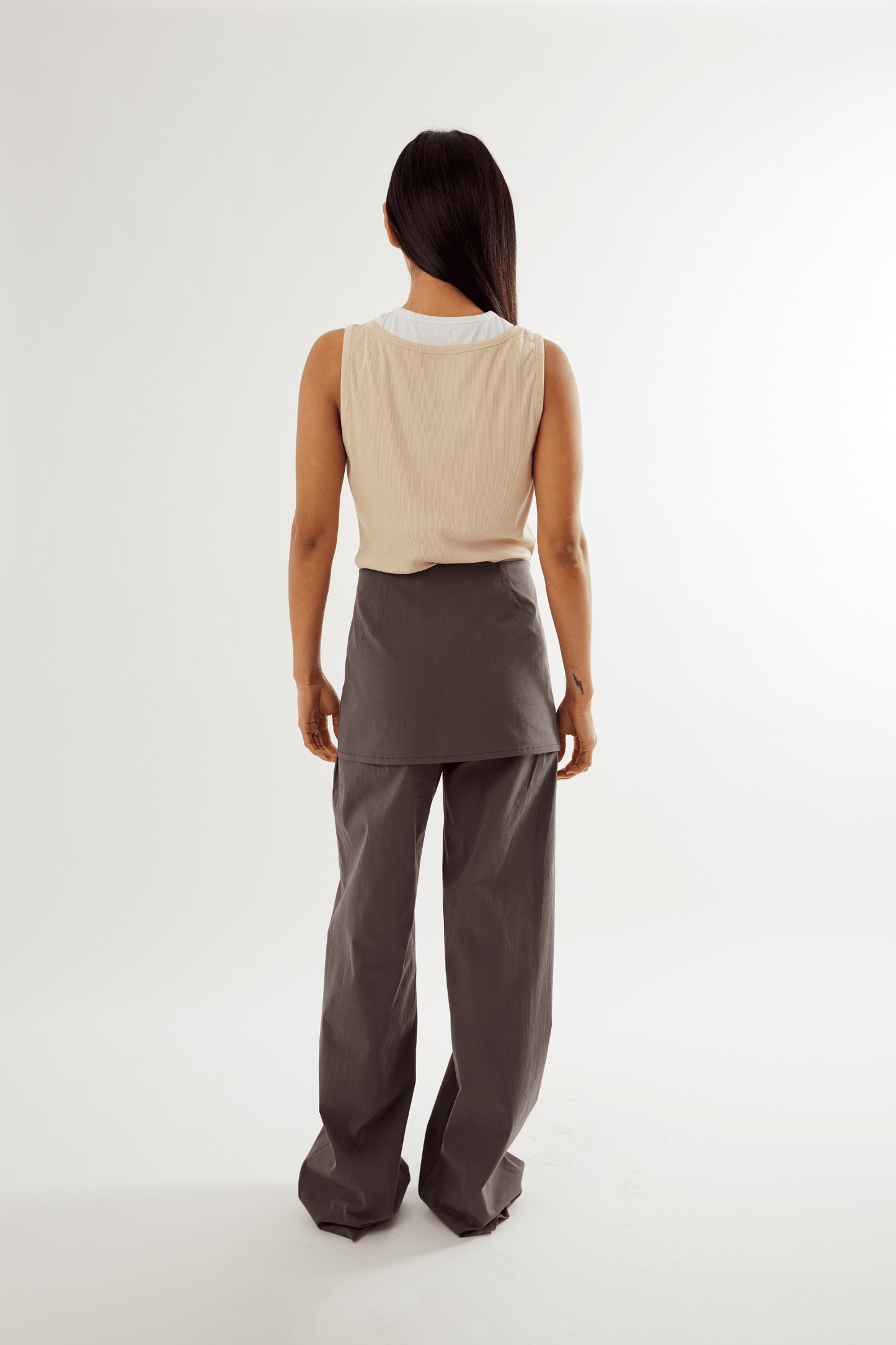 Millie Double Layer Tank - Sand