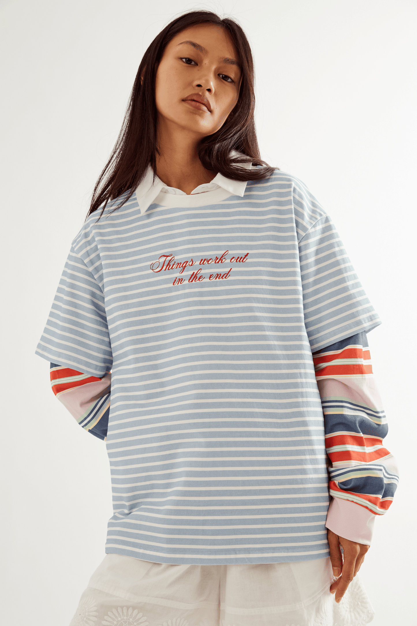 Morale T-Shirt - Baby Blue